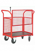 Closed Wire Cage Cart  With One Openable Side
